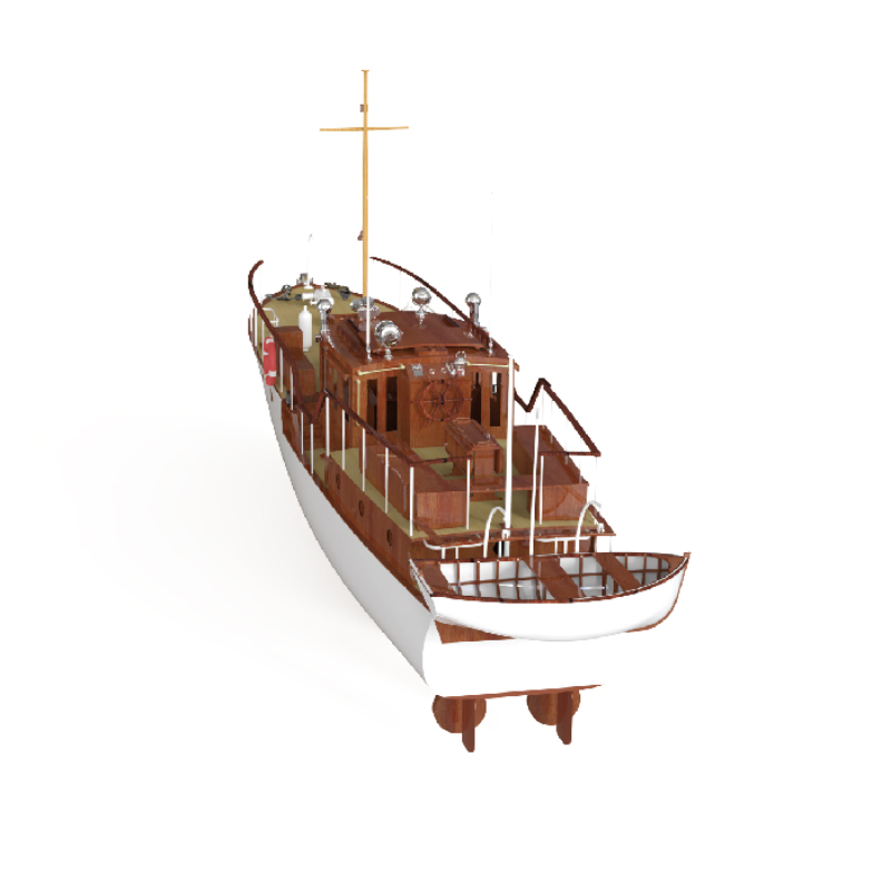 Remote Control Boat 880mm 1/18 - Model Kit Yacht recension och pris