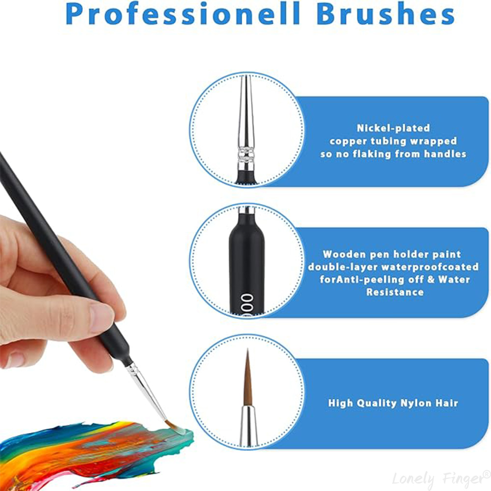 5/11Pcs Paint Brushes Set, Art - Paint Model Kit recension och pris