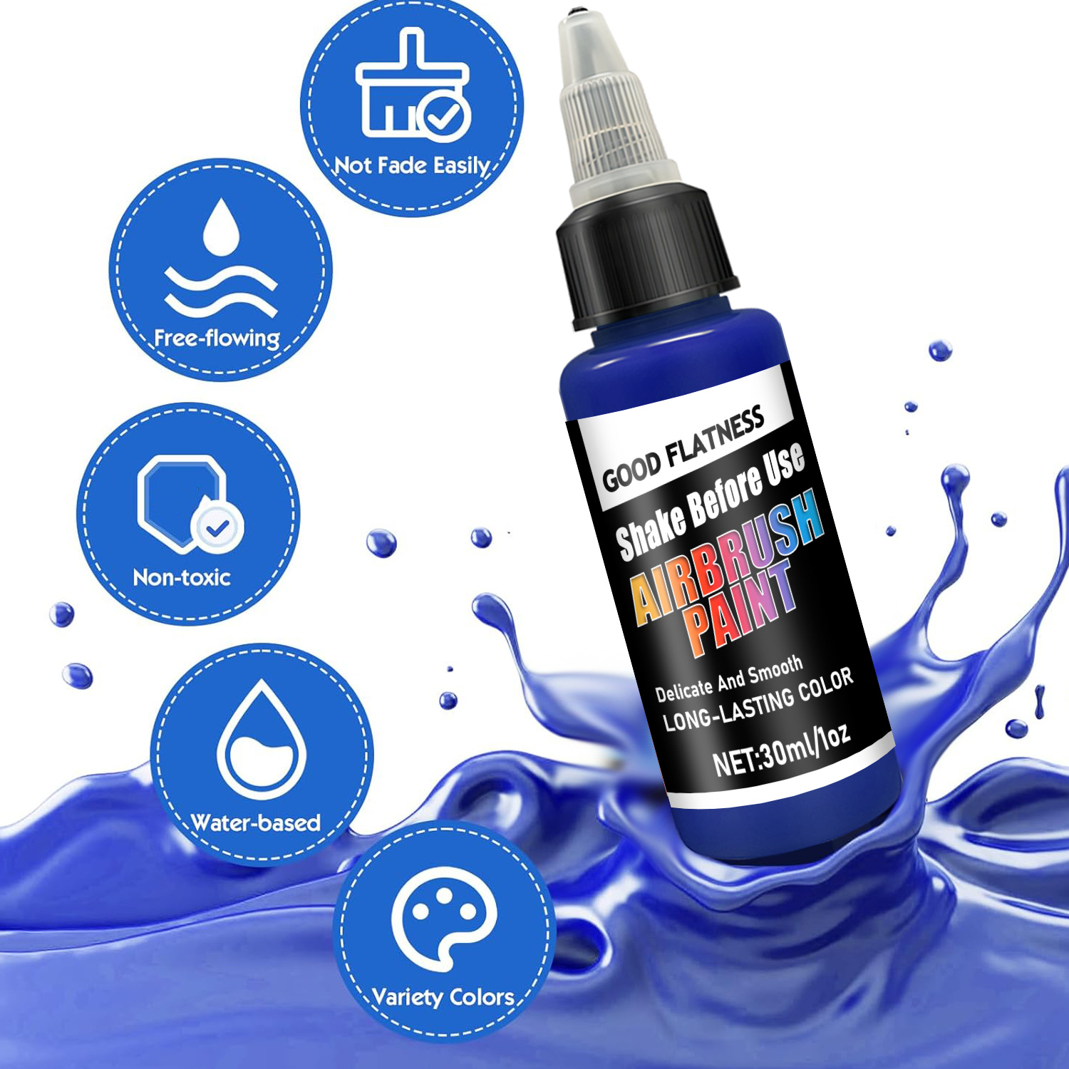 Airbrush Acrylic Paint Set 12  - Paint Model Kit recension och pris
